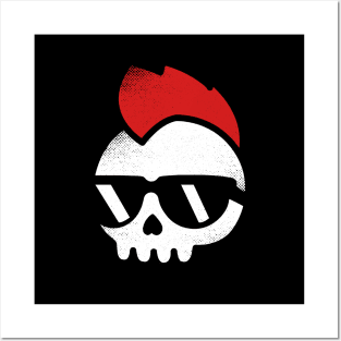 Punk Rock Skull Posters and Art